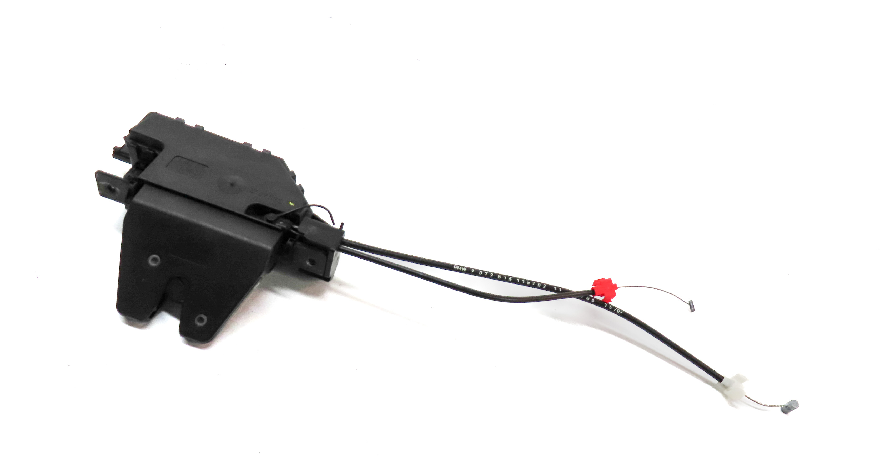 2007 BMW Z4 (E85) 3.0L REAR TRUNK LID LOCK LATCH ACTUATOR w/ CABLE — exact item pictured